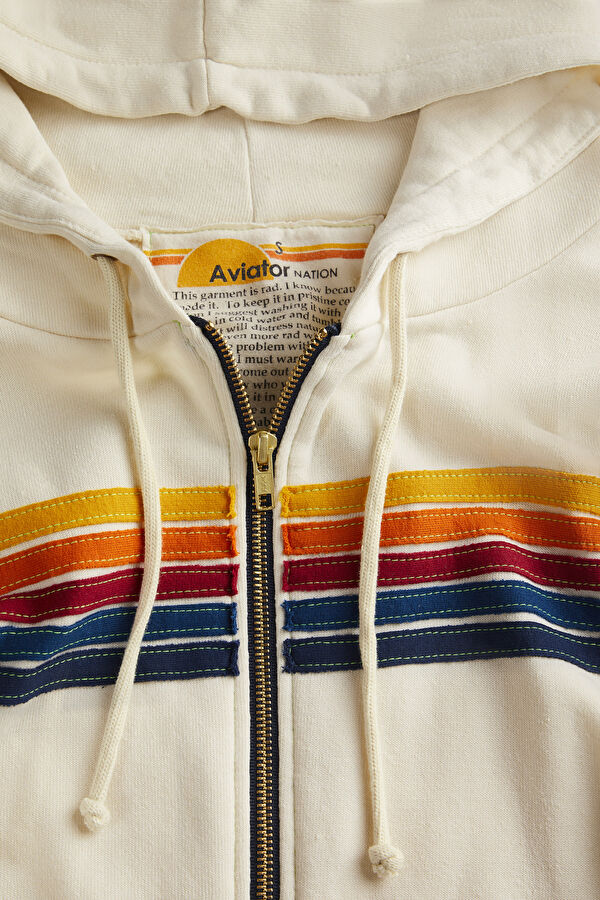 Beyaz Kapuşonlu Sweatshirt 3