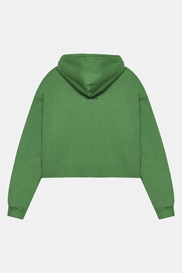Yeşil Kapuşonlu Sweatshirt 2