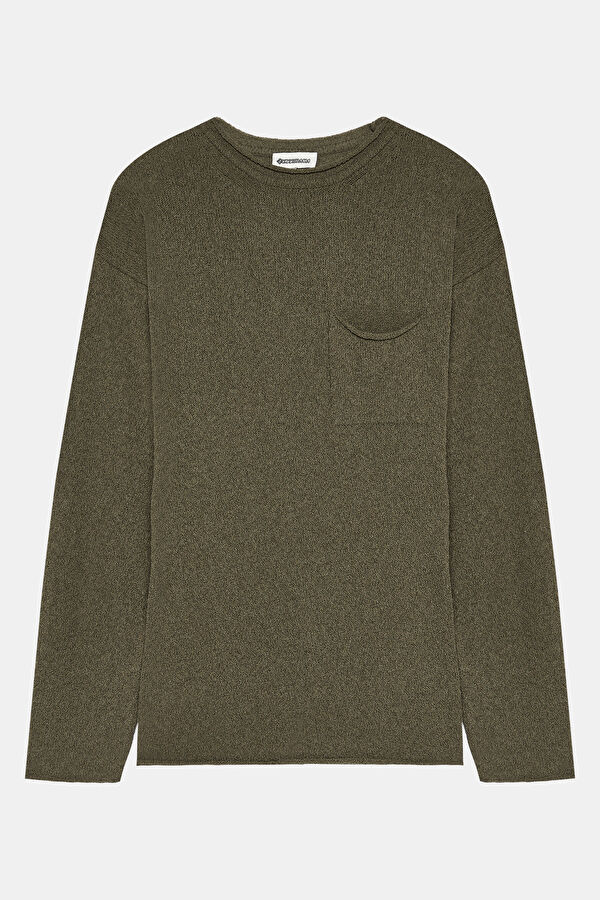 Khaki Knit Men's Sweater