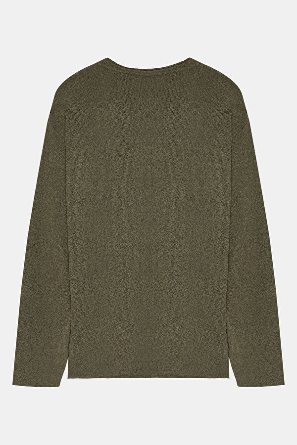 Khaki Knit Men's Sweater 2