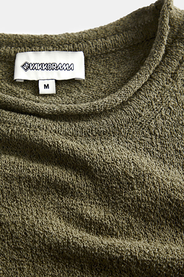 Khaki Knit Men's Sweater 3