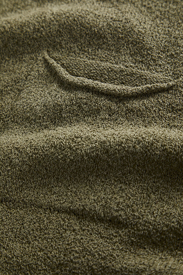 Khaki Knit Men's Sweater 4