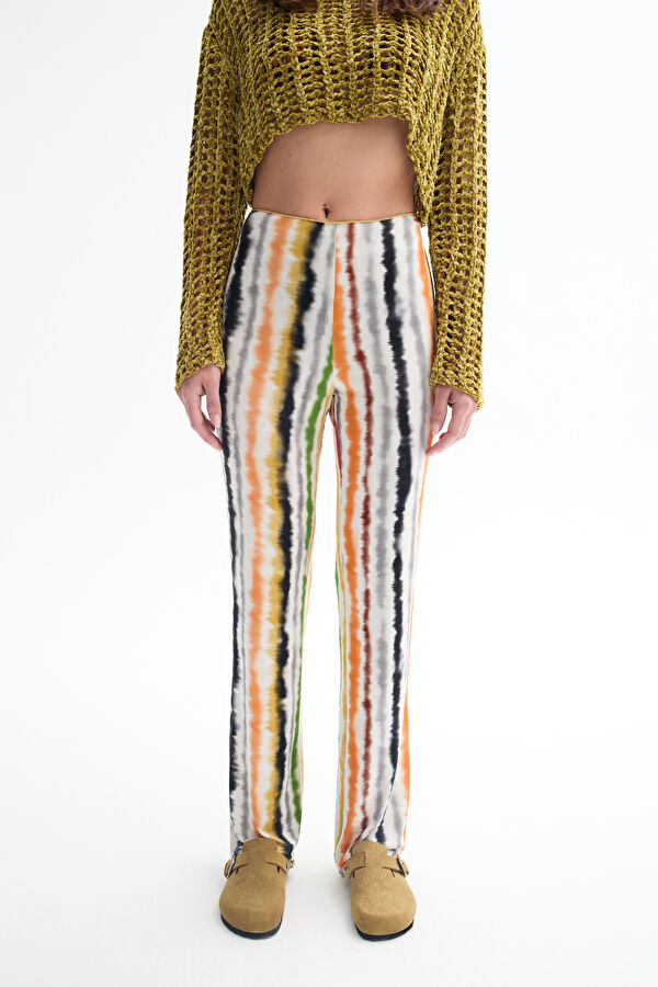 Multicolor Design Filled Trousers 2
