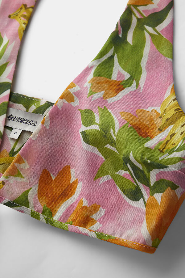 Colorful Patterned Sleeveless Women's Blouse 3