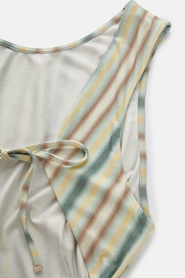 Colorful Patterned Maxi Women's Dress 3