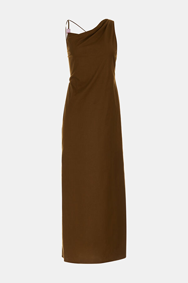 Coffee Maxi Women's Dress