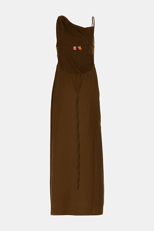 Coffee Maxi Women's Dress 2