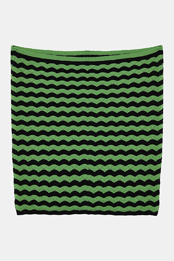 Colorful Striped Sleeveless Women's Blouse