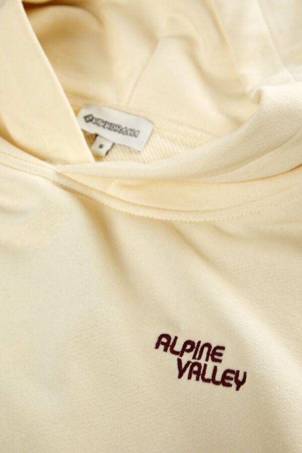 Bej Bisiklet Yaka Sweatshirt 3