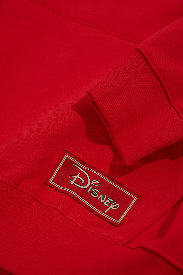 Kırmızı Kapüşonlu Sweatshirt 5
