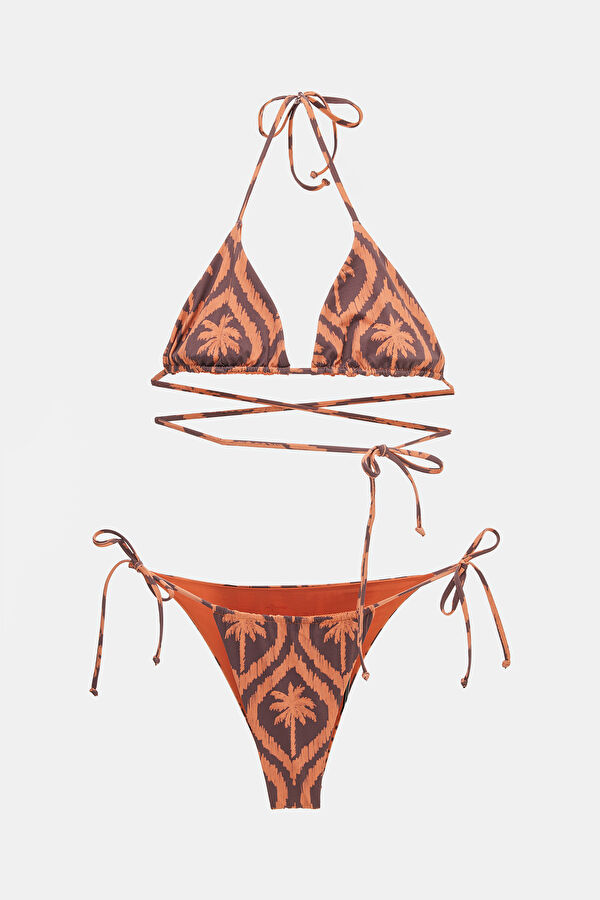 Purple Patterned Bikini