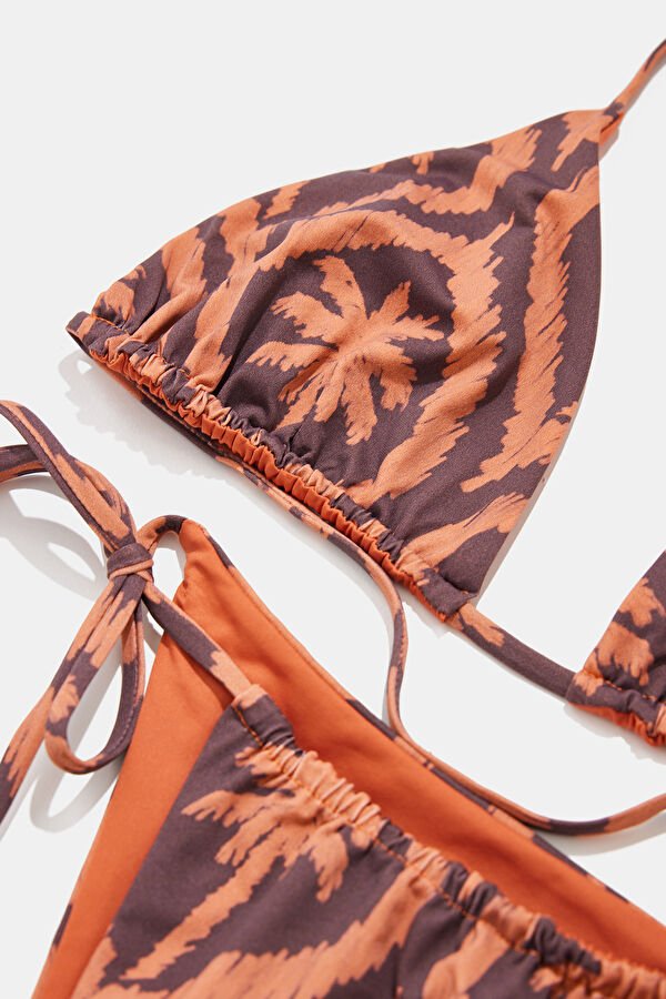 Purple Patterned Bikini 4