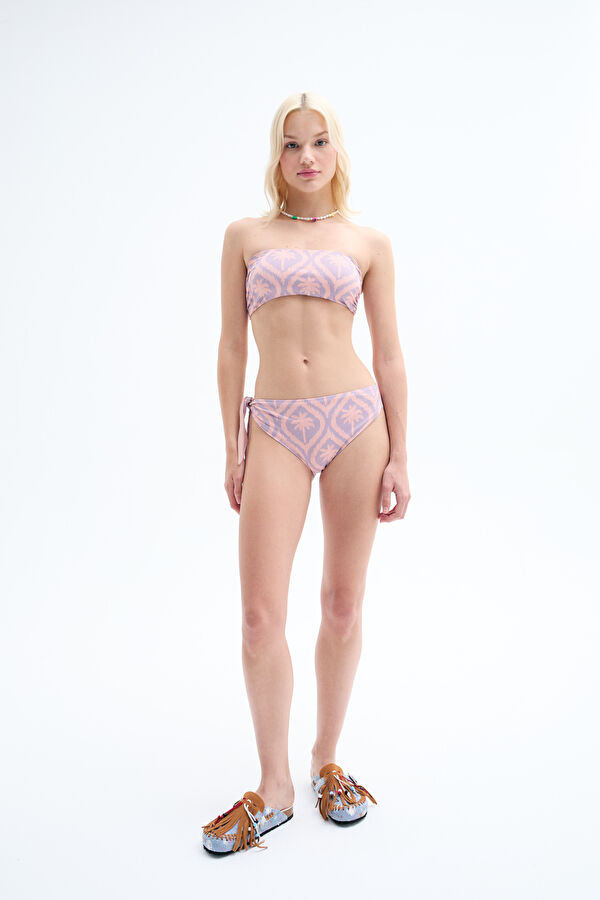 Lila Desenli Bikini