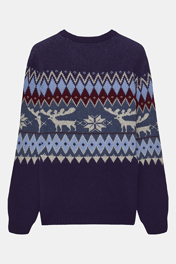 Multicolor Knitting Design Viscose/Wool Tricot Jersey 2