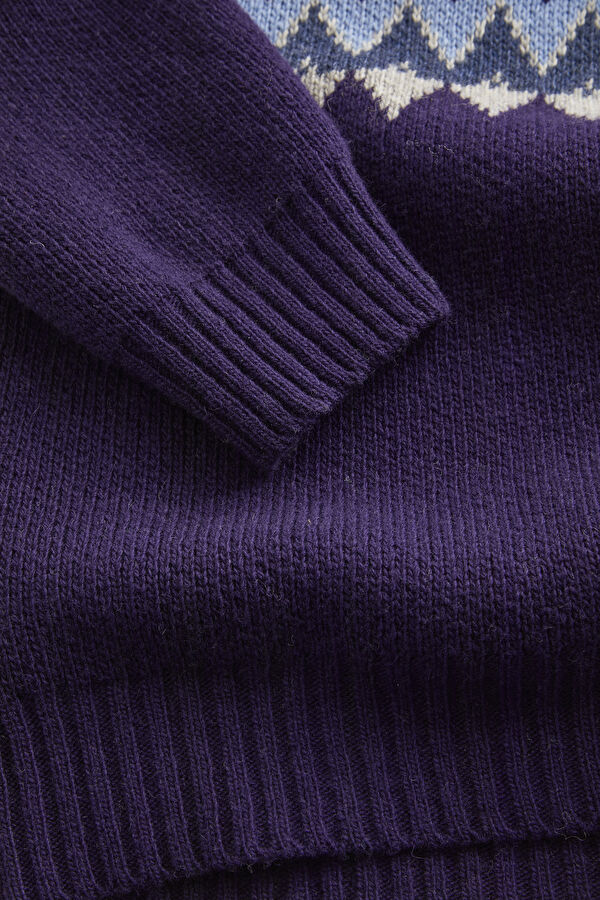 Multicolor Knitting Design Viscose/Wool Tricot Jersey 4