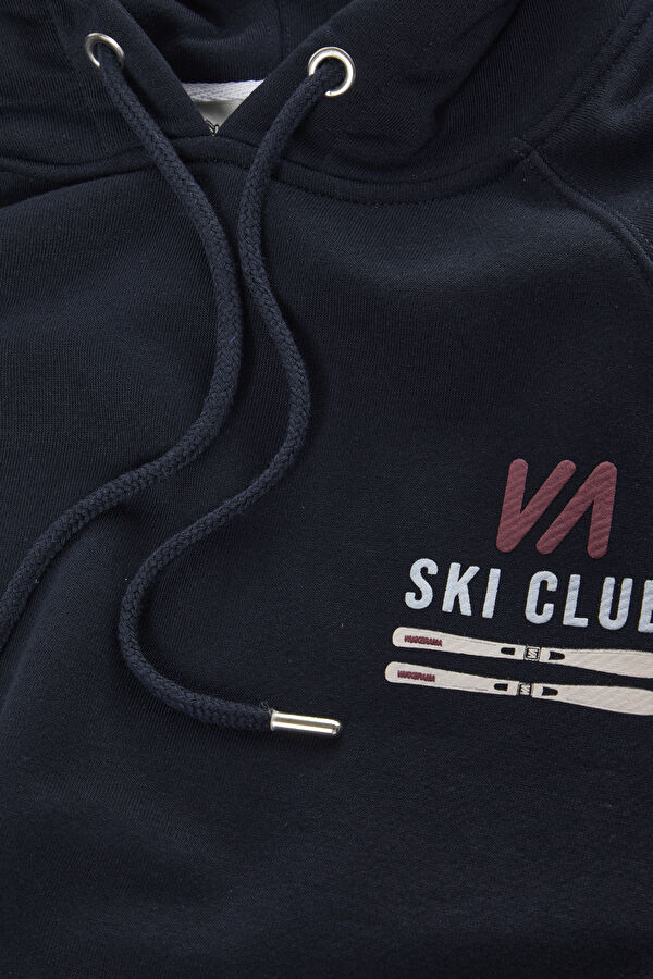 Lacivert Kapuşonlu Erkek Sweatshirt 3