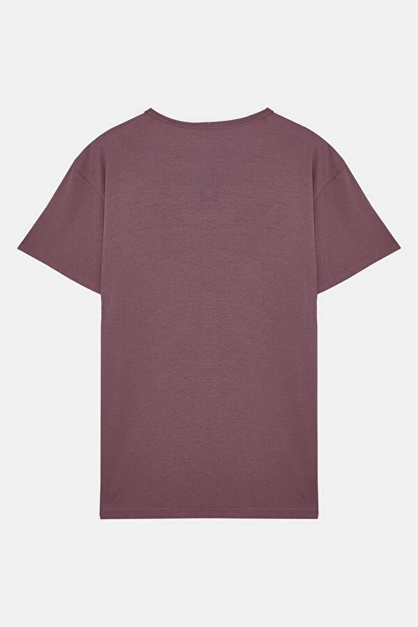 Mürdüm Bisiklet Yaka Erkek T-Shirt 5