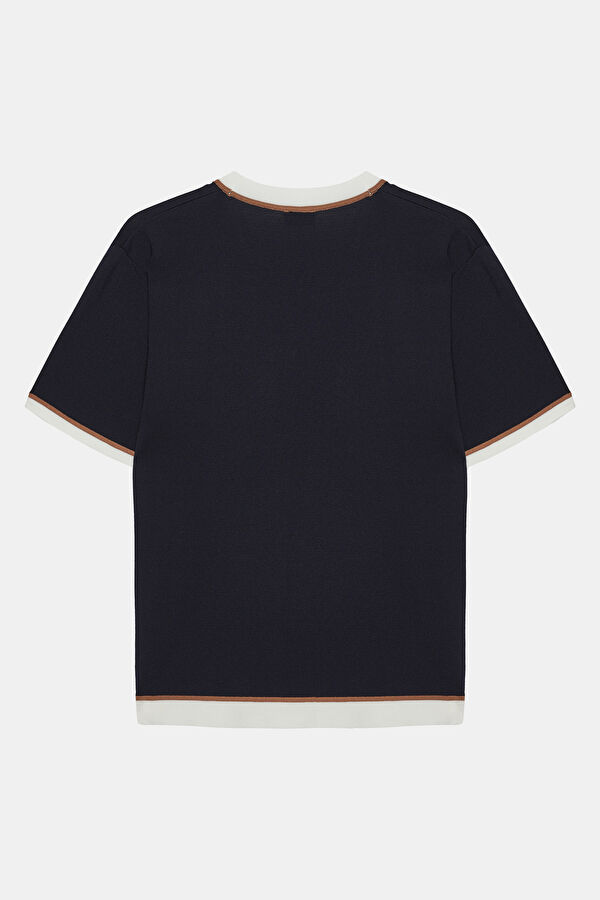 Navy Blue V Neck Tshirt 2