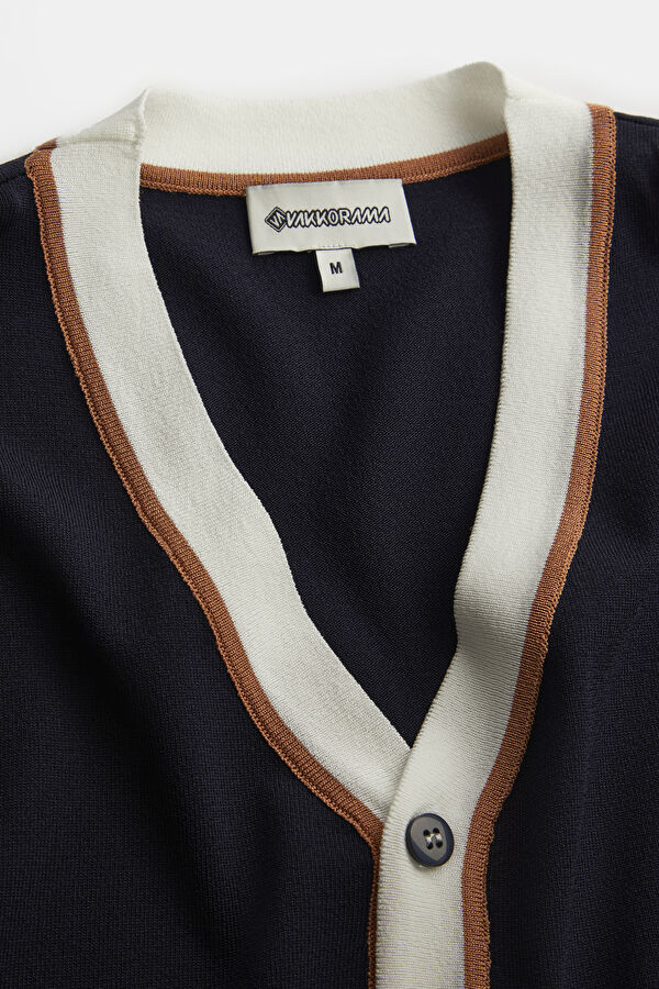 Navy Blue V Neck Tshirt 3
