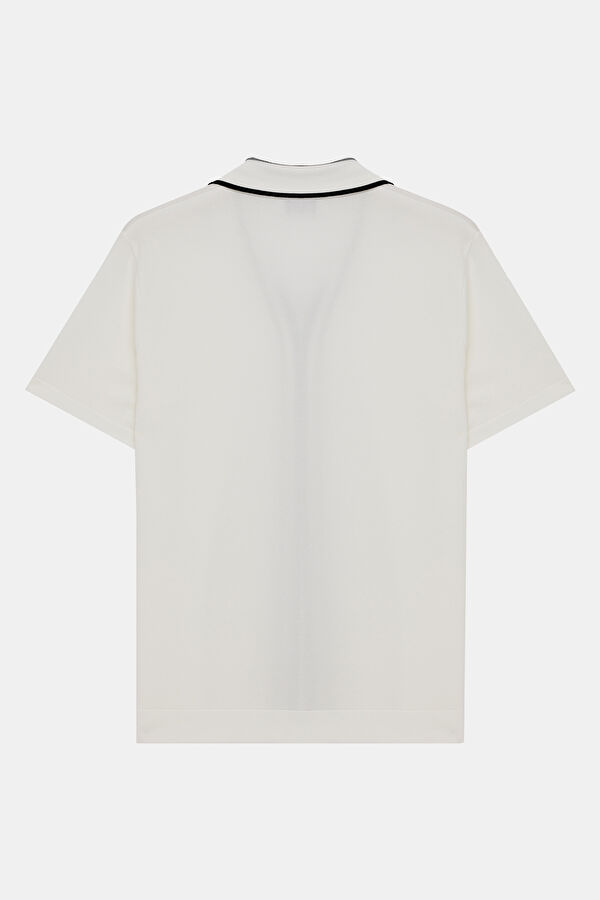 Ekru Resort Yaka T-Shirt 2