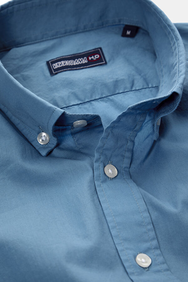 Relax Fit Dark Blue buttoned collar Shirt 3