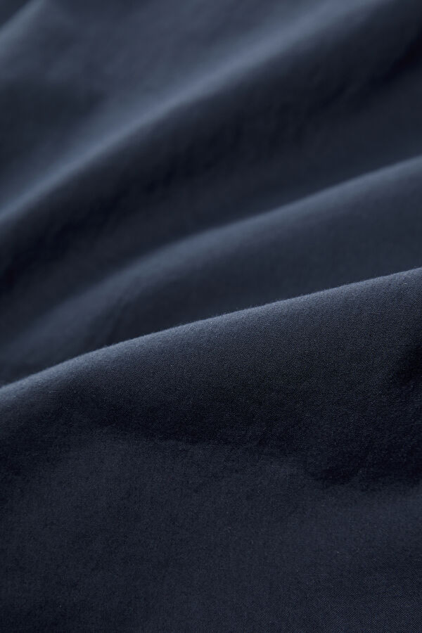 Relax Mold Navy Blue Button Collar Shirt 5