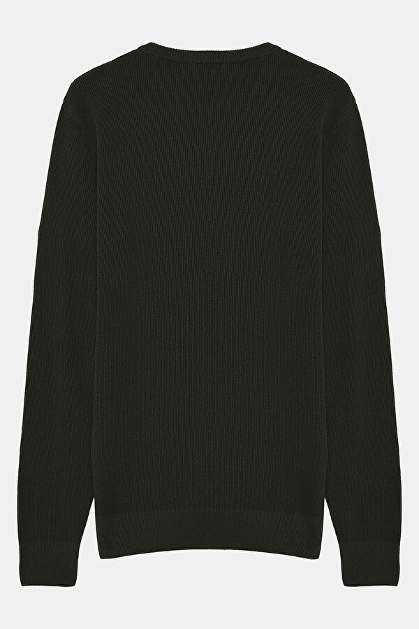 Khaki Knit Men's Sweater 2