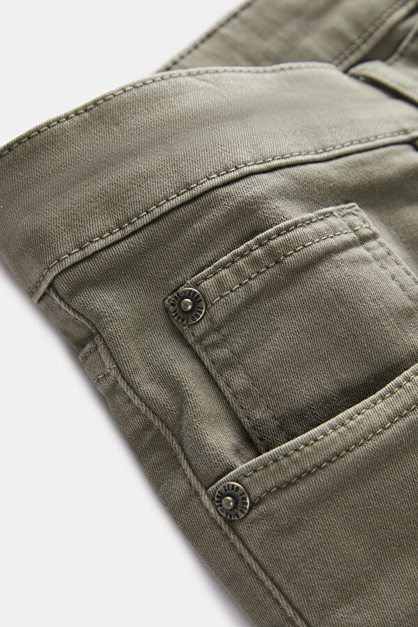 Khaki Straight Leg Men's Trousers 4