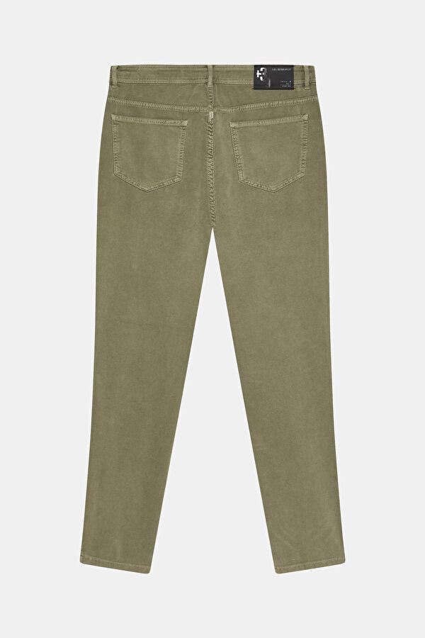 Haki Boru Paça Jean Erkek Pantolon 2