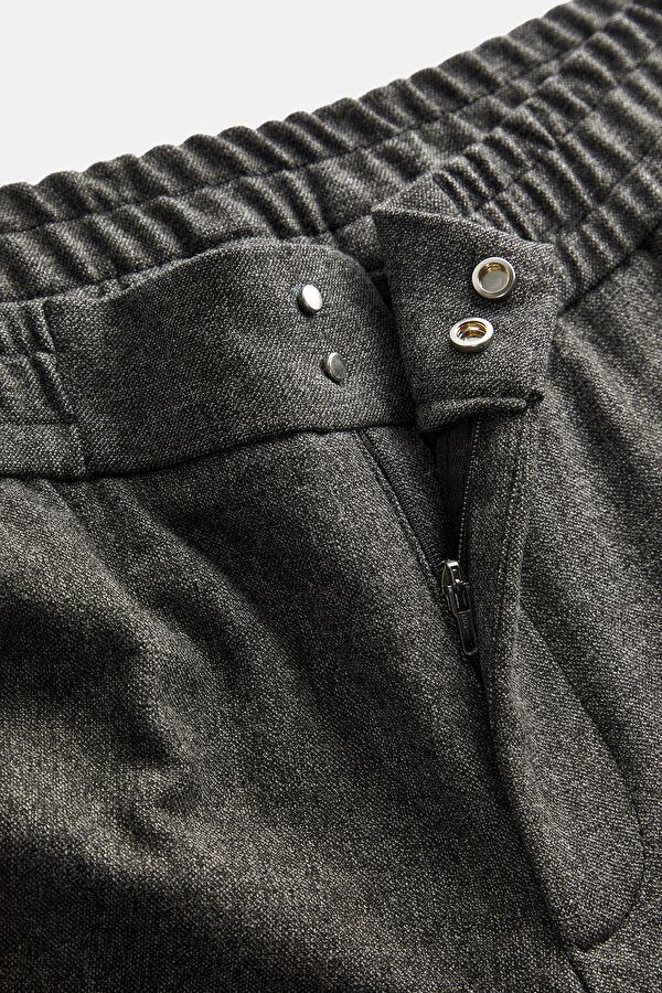Antrasit Boru Paça Jean Erkek Pantolon 3