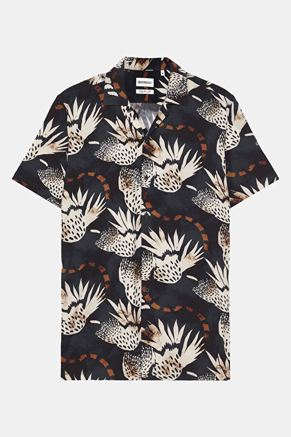 Multicolor Design Filled Resort Collar Shirt 4