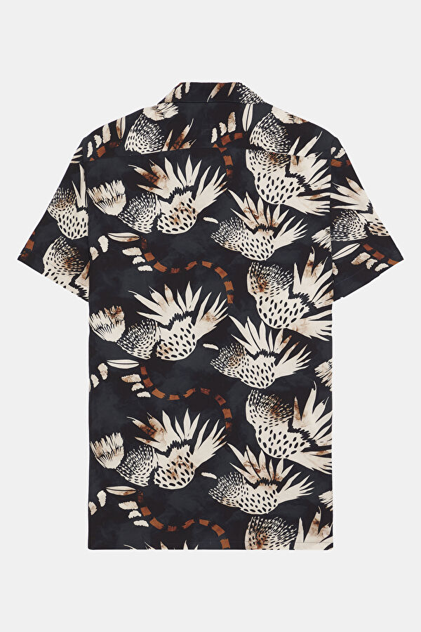 Multicolor Design Filled Resort Collar Shirt 5