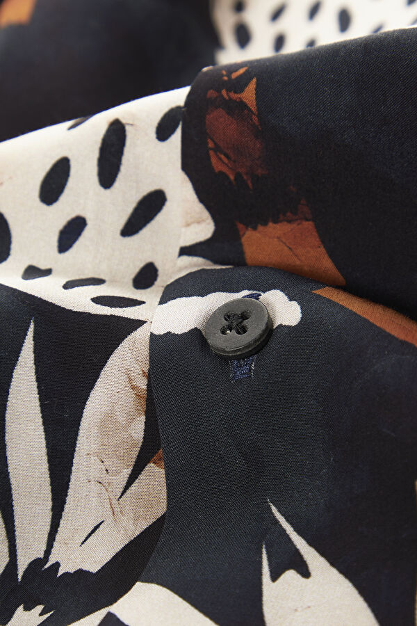 Multicolor Design Filled Resort Collar Shirt 7