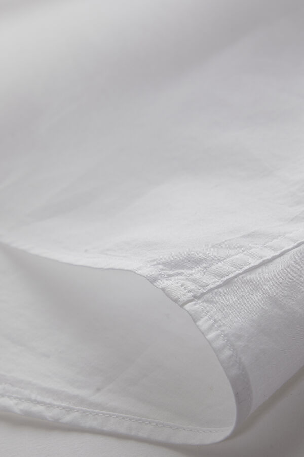 Relax Fit White Button-Down Collar Men's Shirt 7