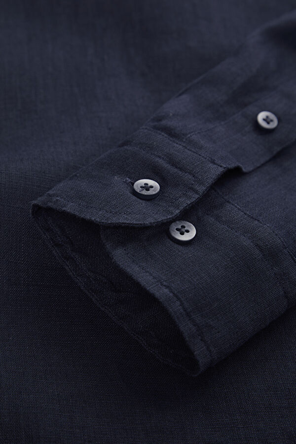 Navy Blue Regular Shirt 4