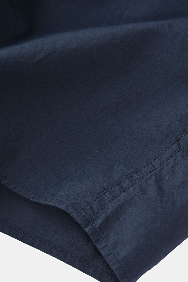 Relax Fit Navy Blue buttoned collar Shirt 5