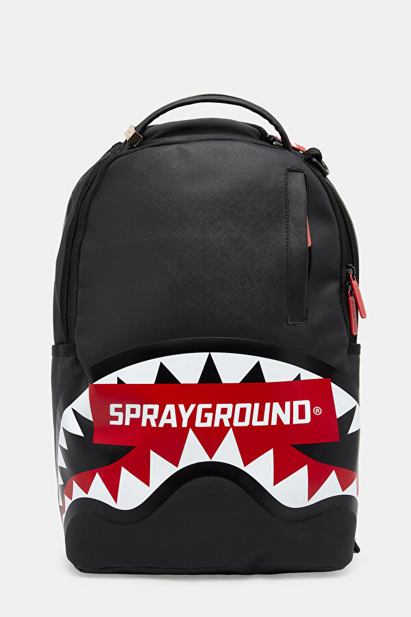 Outlet Men Sprayground Shark Central Sg Logo Black Core Backpack