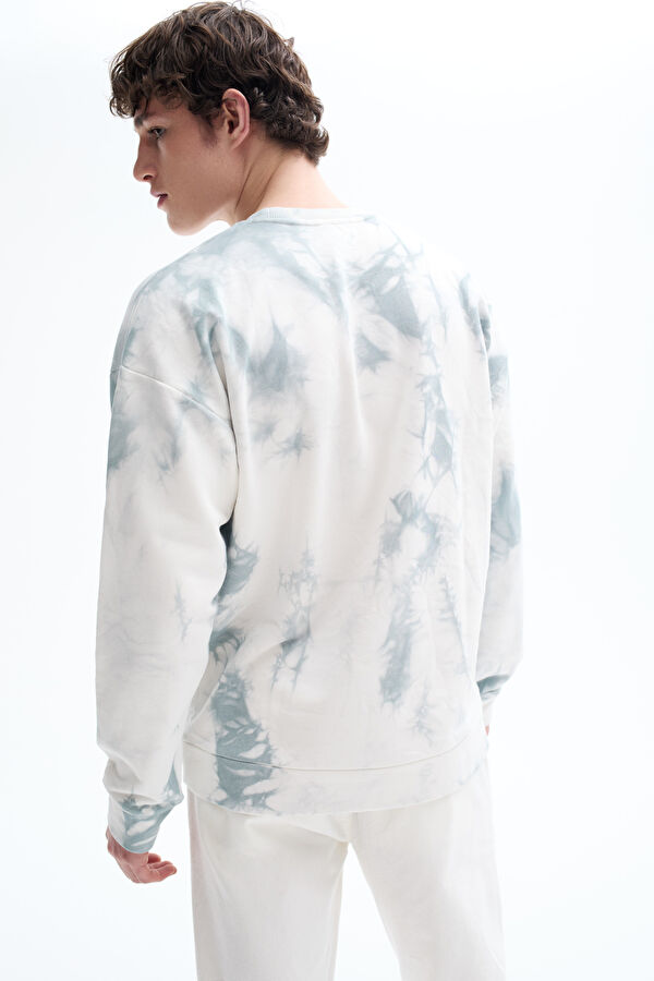 Çok Renkli Bisiklet Yaka Sweatshirt 2
