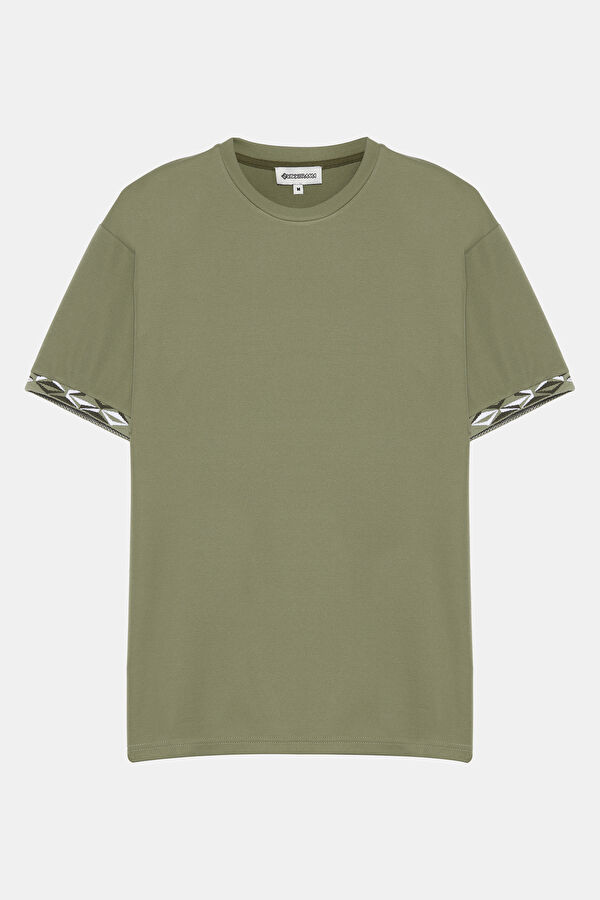Yeşil Bisiklet Yaka T-Shirt 4
