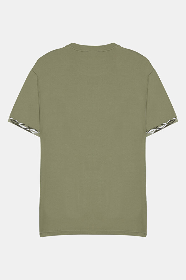 Yeşil Bisiklet Yaka T-Shirt 5