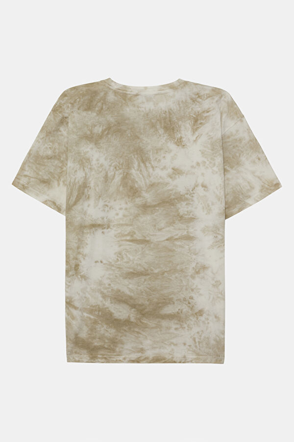 Colorful Crew Neck Batik Men's T-Shirt 5