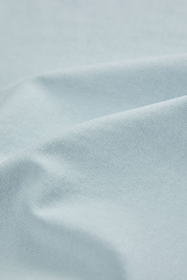 Light Blue Crew Neck Children's T-Shirt 5