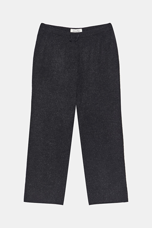 Anthracite Straight-Leg Wool Children's Sports Trousers