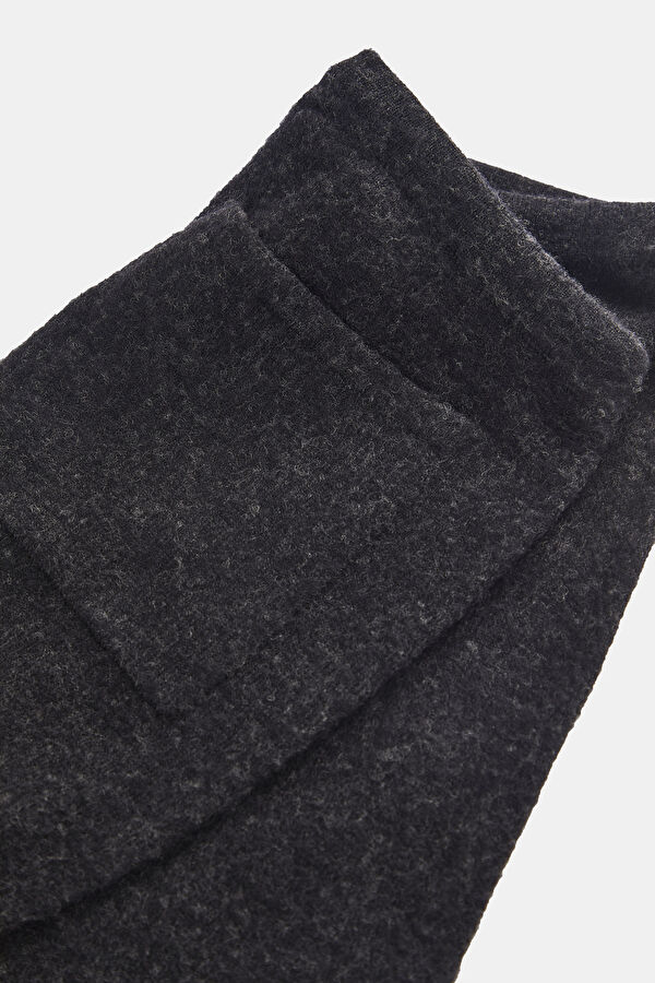 Anthracite Straight-Leg Wool Children's Sports Trousers 4