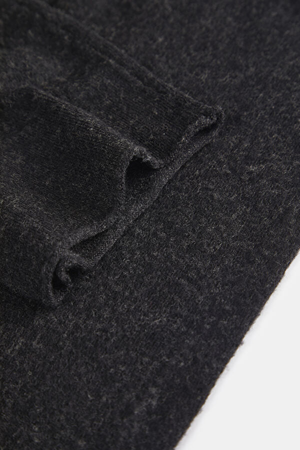 Anthracite Straight-Leg Wool Children's Sports Trousers 5