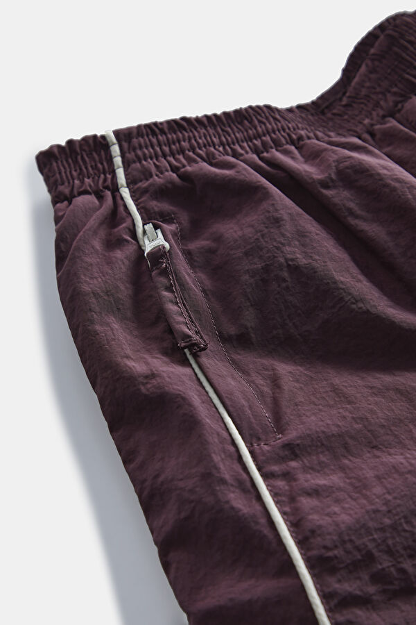Burgundy Wide-Leg Children's Sports Trousers 4