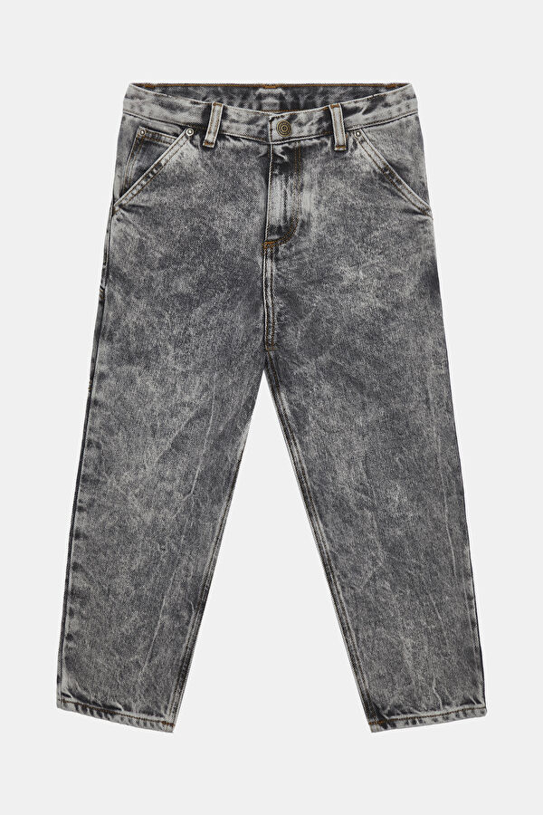 Black Straight-Leg Children's Trousers