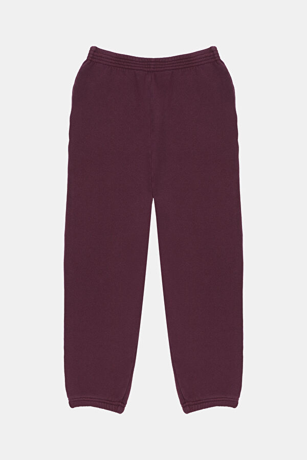 Bordo Boru Paça Spor Pantolon 4