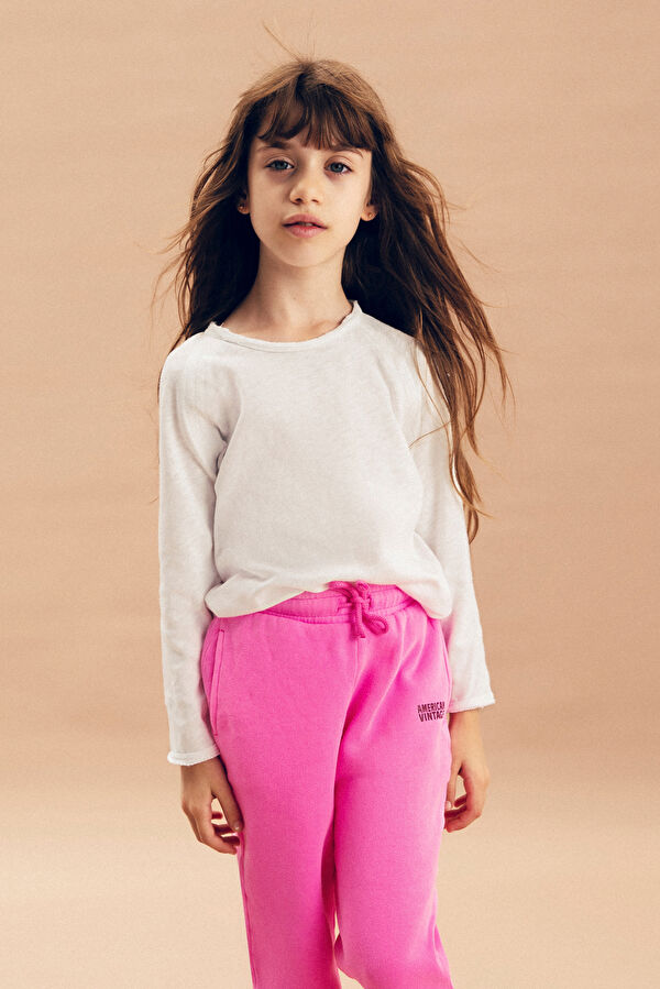 White Crew Neck Children's T-Shirt