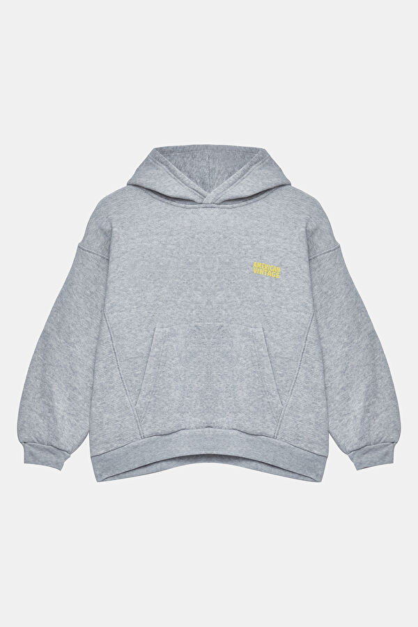 Light Gray Hooded Children's Sweatshirt